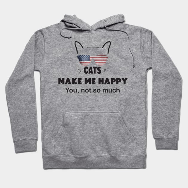 Cats Make Me Happy Hoodie by MBRK-Store